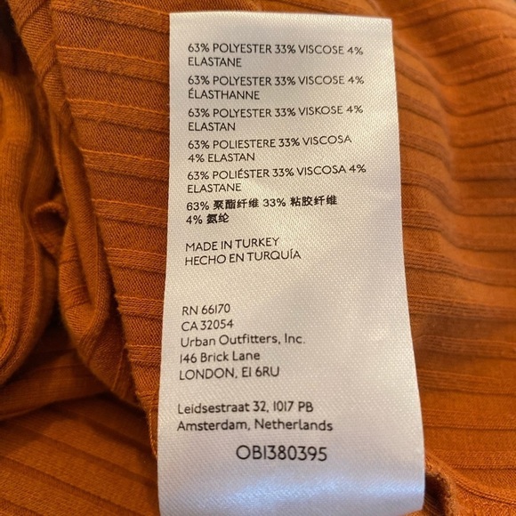 Urban Outfitters Leila ribbed tie-front long sleeve top size 3X - Picture 12 of 14